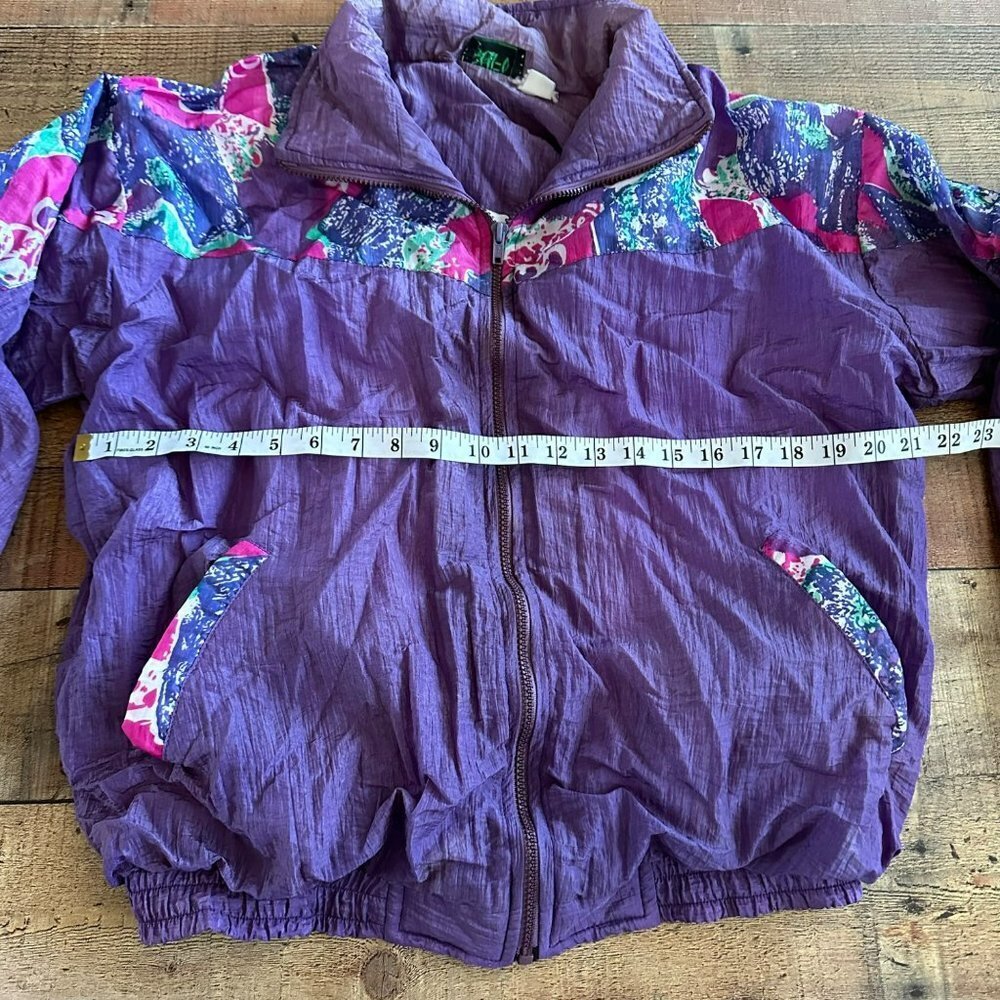 Sufi Womens Vintage Track suit Cinched Cropped Pant and Sleeves in Purple - Picture 5 of 16
